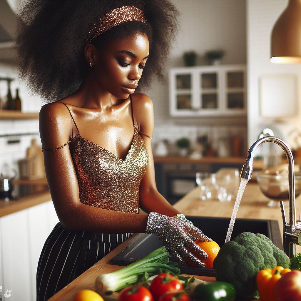 The best way to wash fruits and vegetables is to first run them under cool running water. Use a produce brush to remove any debris from firmer produce. Allow the produce to soak in a bowl of cool water and baking soda before placing on a towel to dry. Be sure to store your produce properly as well to prolong the life span.